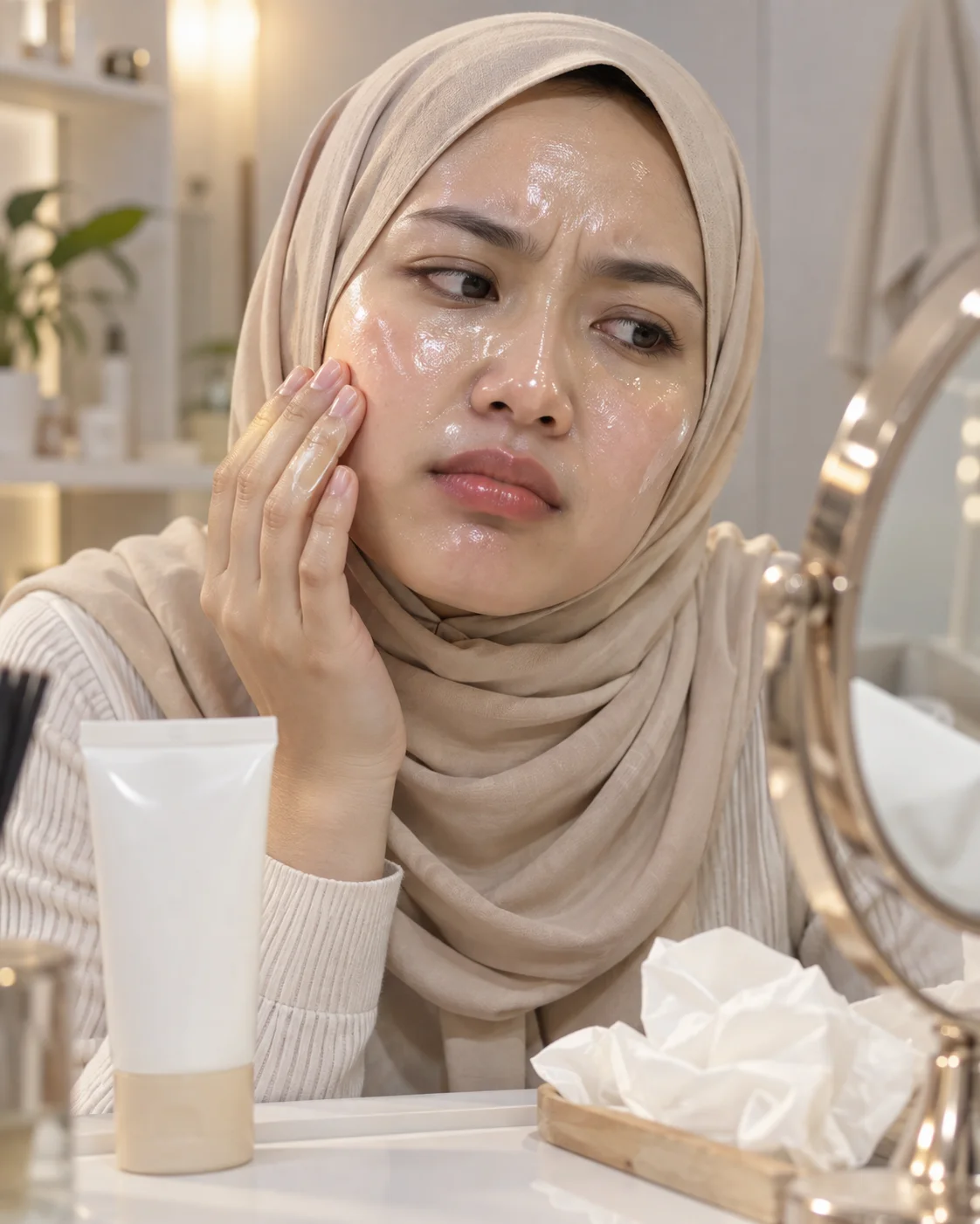 Sunscreen melekit dan berminyak