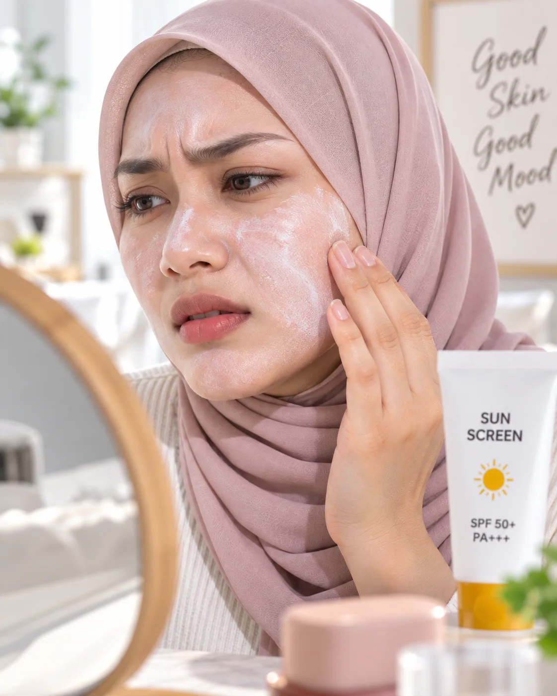 Kesan putih pada muka